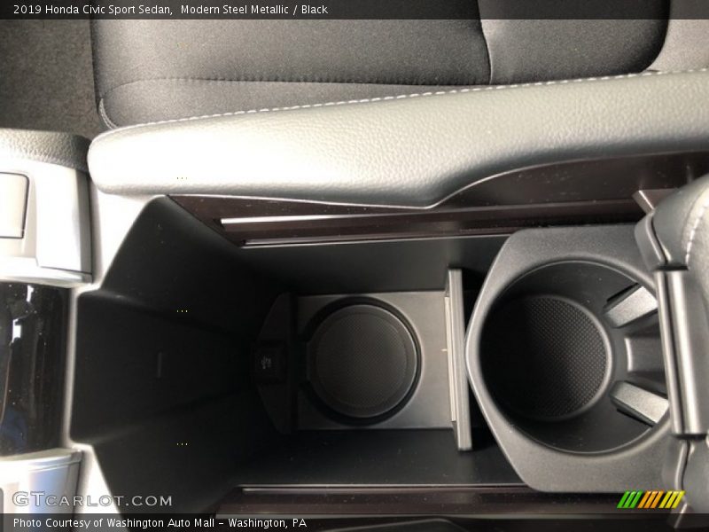 Modern Steel Metallic / Black 2019 Honda Civic Sport Sedan