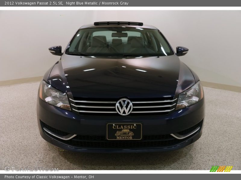Night Blue Metallic / Moonrock Gray 2012 Volkswagen Passat 2.5L SE