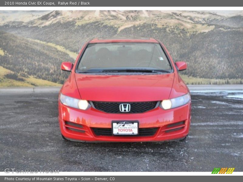 Rallye Red / Black 2010 Honda Civic EX Coupe