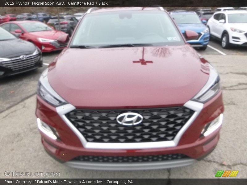 Gemstone Red / Black 2019 Hyundai Tucson Sport AWD