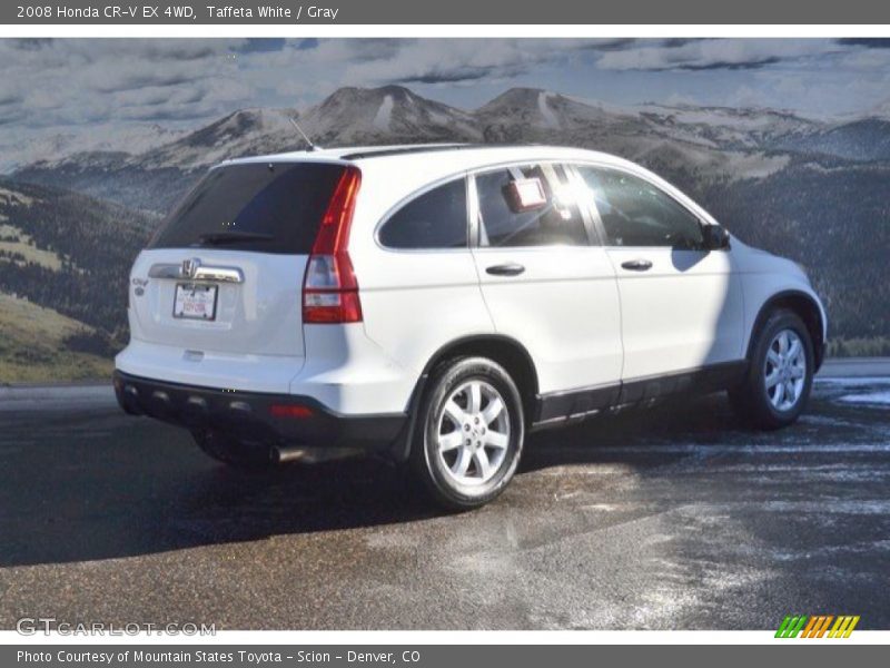 Taffeta White / Gray 2008 Honda CR-V EX 4WD