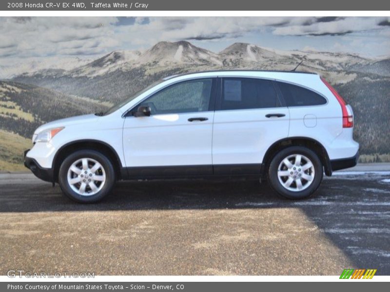 Taffeta White / Gray 2008 Honda CR-V EX 4WD