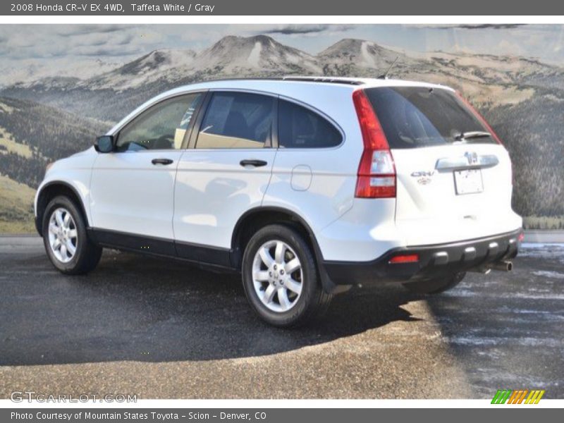 Taffeta White / Gray 2008 Honda CR-V EX 4WD