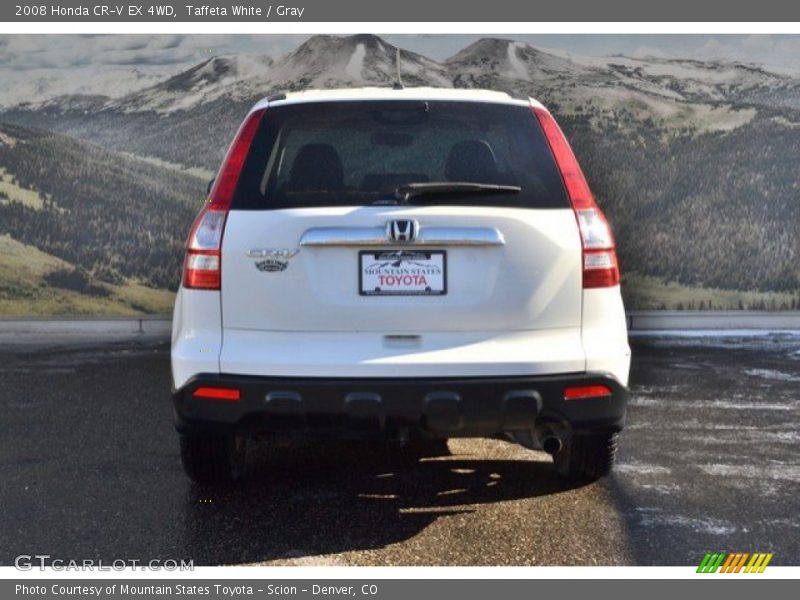 Taffeta White / Gray 2008 Honda CR-V EX 4WD