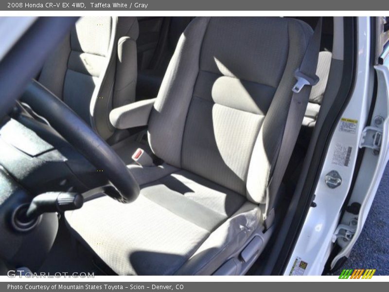 Taffeta White / Gray 2008 Honda CR-V EX 4WD
