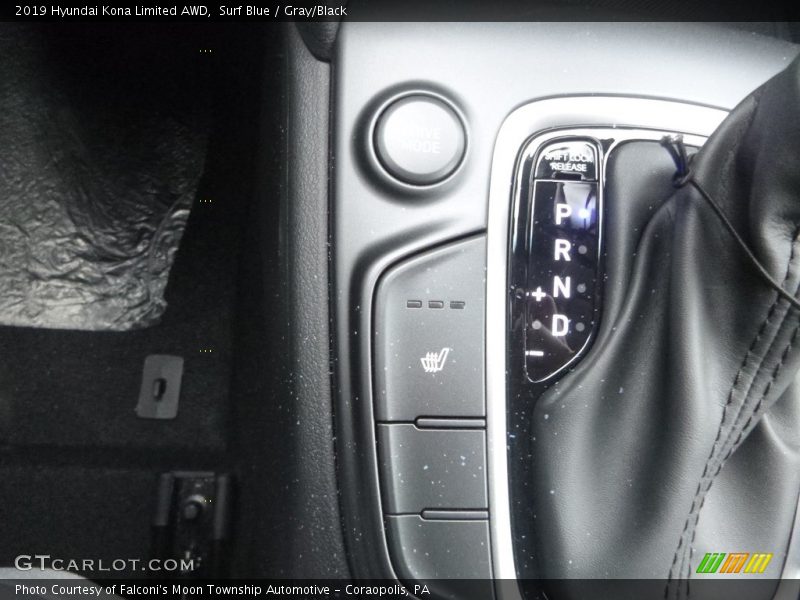 Surf Blue / Gray/Black 2019 Hyundai Kona Limited AWD