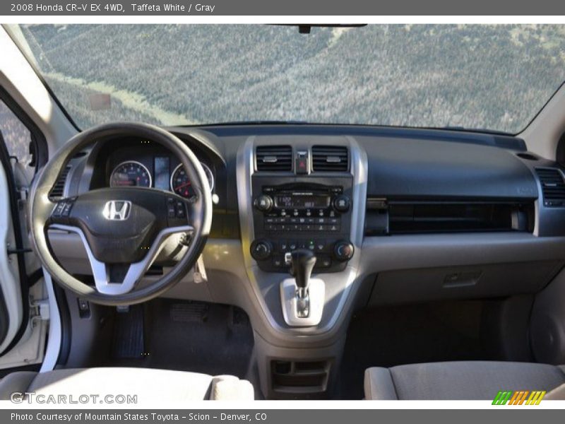 Taffeta White / Gray 2008 Honda CR-V EX 4WD