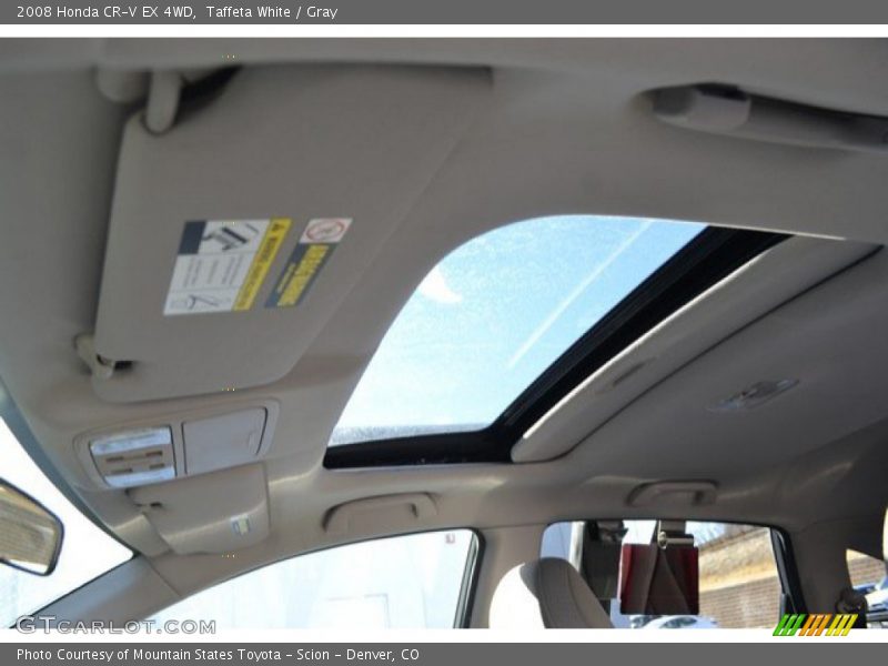 Taffeta White / Gray 2008 Honda CR-V EX 4WD