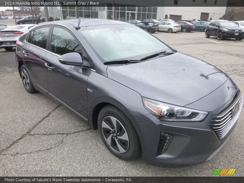 Summit Gray / Black 2019 Hyundai Ioniq Hybrid SEL