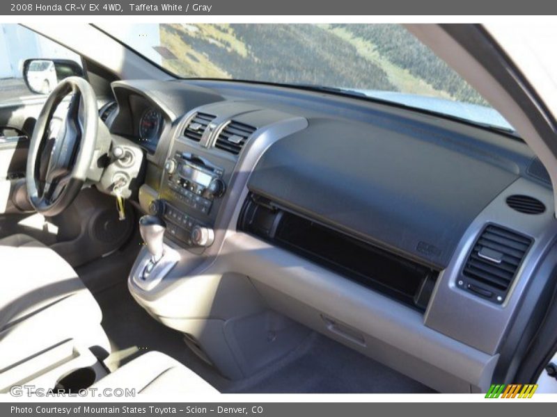 Taffeta White / Gray 2008 Honda CR-V EX 4WD