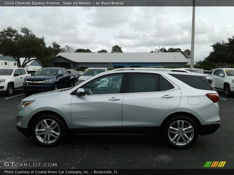 Silver Ice Metallic / Jet Black/Brandy 2019 Chevrolet Equinox Premier