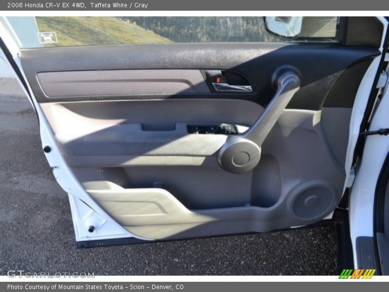 Taffeta White / Gray 2008 Honda CR-V EX 4WD