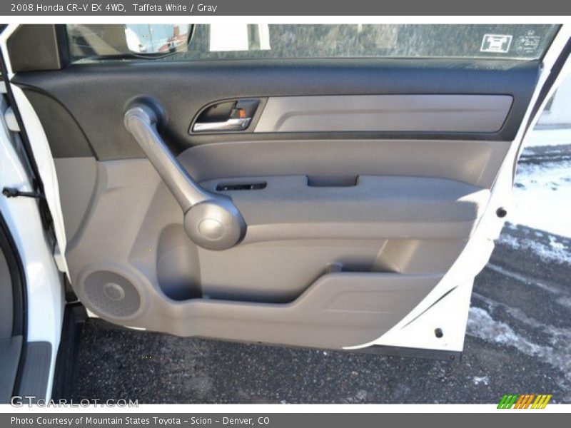 Taffeta White / Gray 2008 Honda CR-V EX 4WD