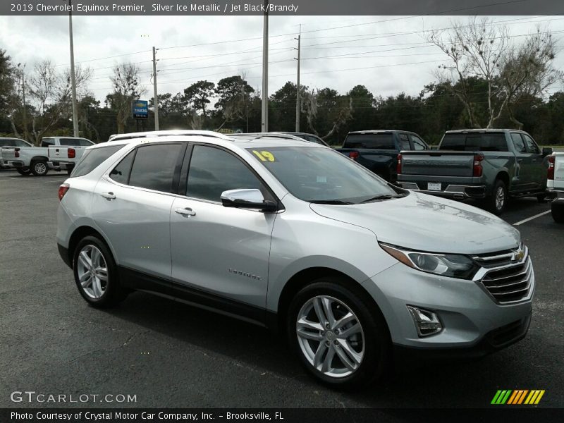 Silver Ice Metallic / Jet Black/Brandy 2019 Chevrolet Equinox Premier