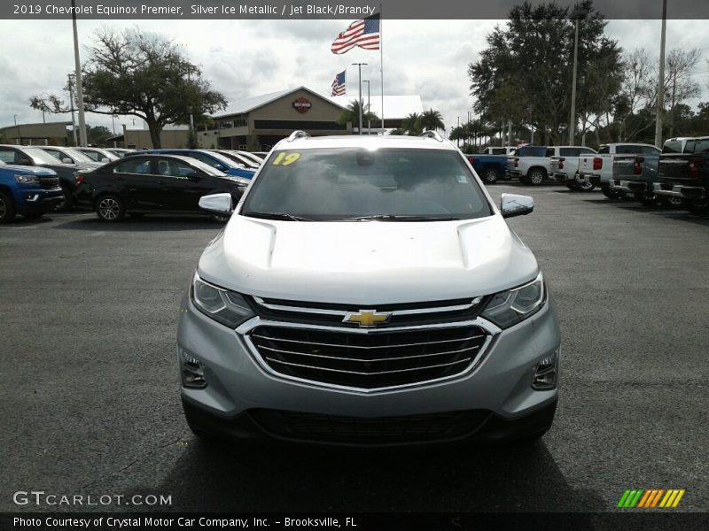 Silver Ice Metallic / Jet Black/Brandy 2019 Chevrolet Equinox Premier