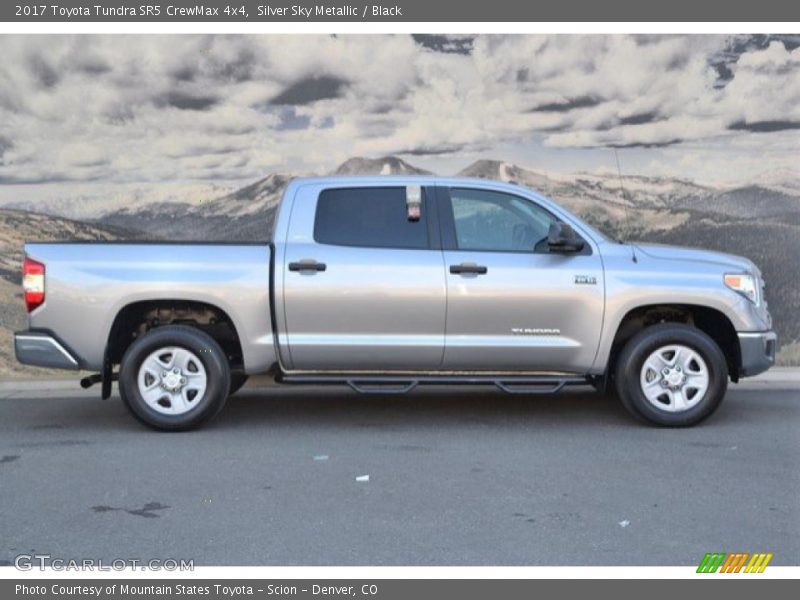 Silver Sky Metallic / Black 2017 Toyota Tundra SR5 CrewMax 4x4