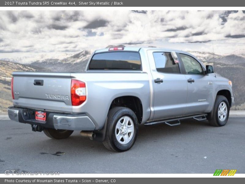 Silver Sky Metallic / Black 2017 Toyota Tundra SR5 CrewMax 4x4