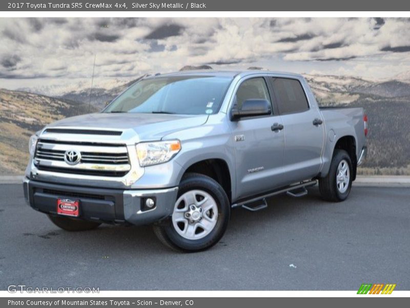 Silver Sky Metallic / Black 2017 Toyota Tundra SR5 CrewMax 4x4