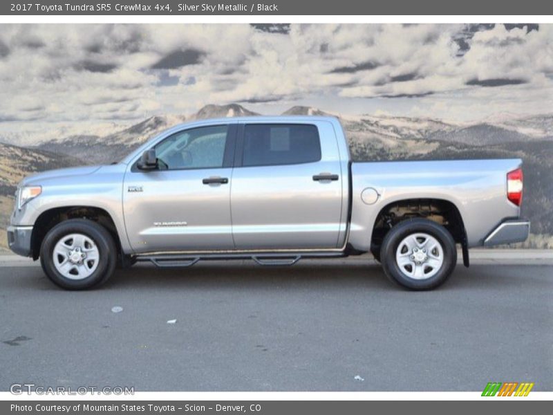 Silver Sky Metallic / Black 2017 Toyota Tundra SR5 CrewMax 4x4