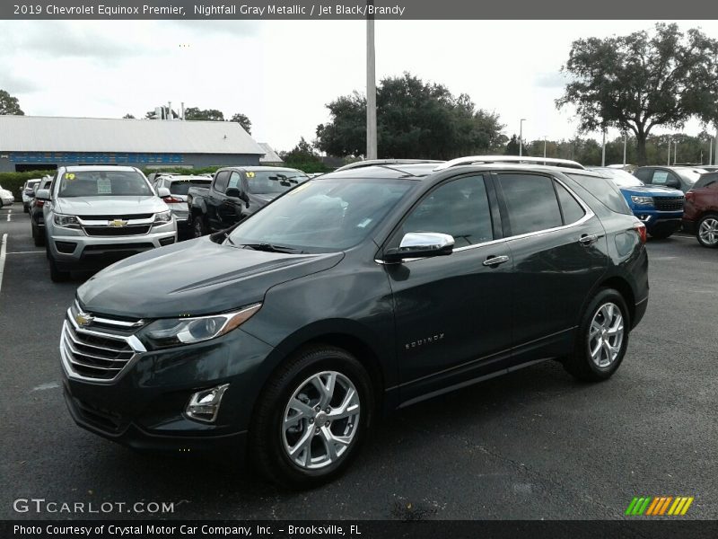Nightfall Gray Metallic / Jet Black/Brandy 2019 Chevrolet Equinox Premier