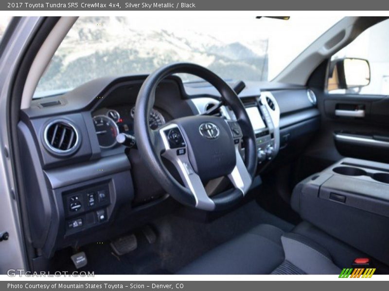 Silver Sky Metallic / Black 2017 Toyota Tundra SR5 CrewMax 4x4