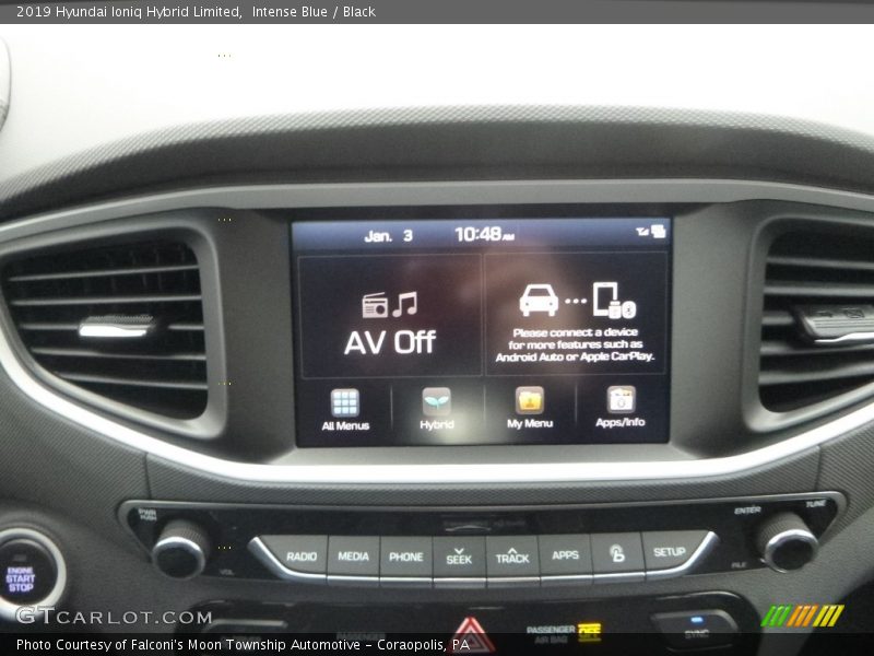 Intense Blue / Black 2019 Hyundai Ioniq Hybrid Limited