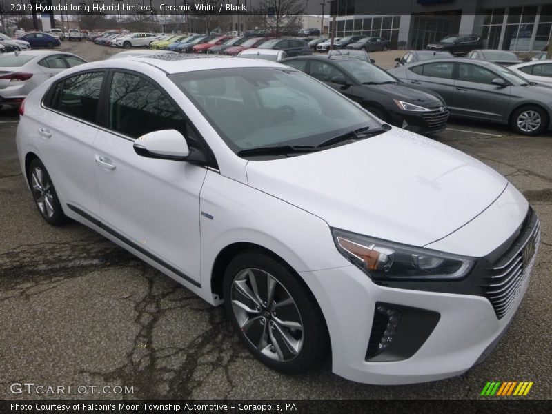 Ceramic White / Black 2019 Hyundai Ioniq Hybrid Limited