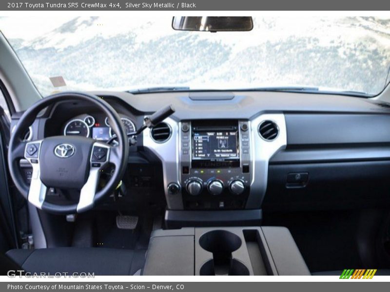 Silver Sky Metallic / Black 2017 Toyota Tundra SR5 CrewMax 4x4