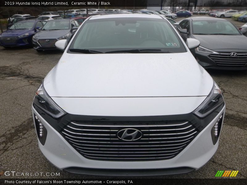 Ceramic White / Black 2019 Hyundai Ioniq Hybrid Limited