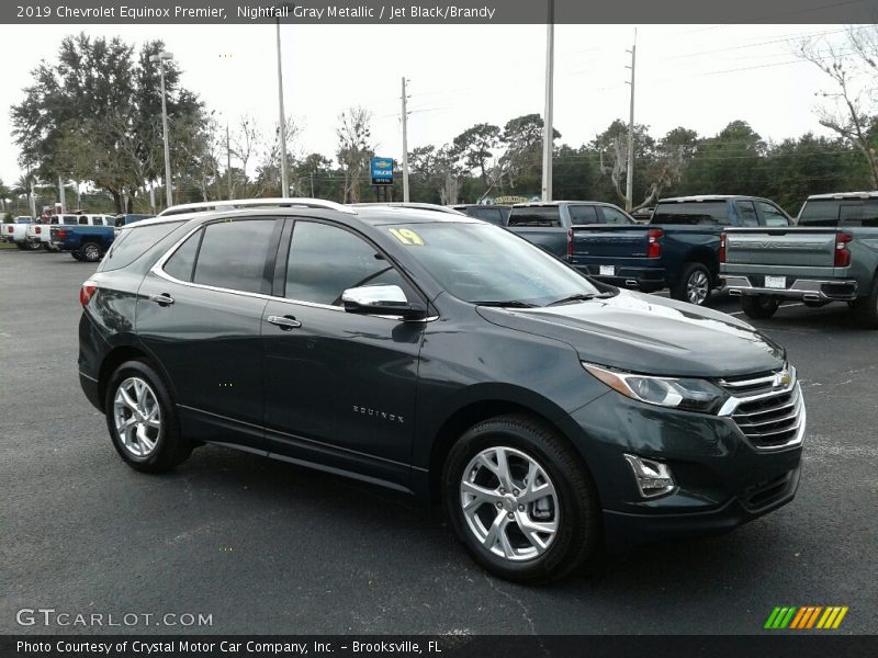 Nightfall Gray Metallic / Jet Black/Brandy 2019 Chevrolet Equinox Premier