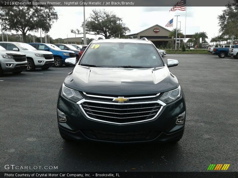 Nightfall Gray Metallic / Jet Black/Brandy 2019 Chevrolet Equinox Premier