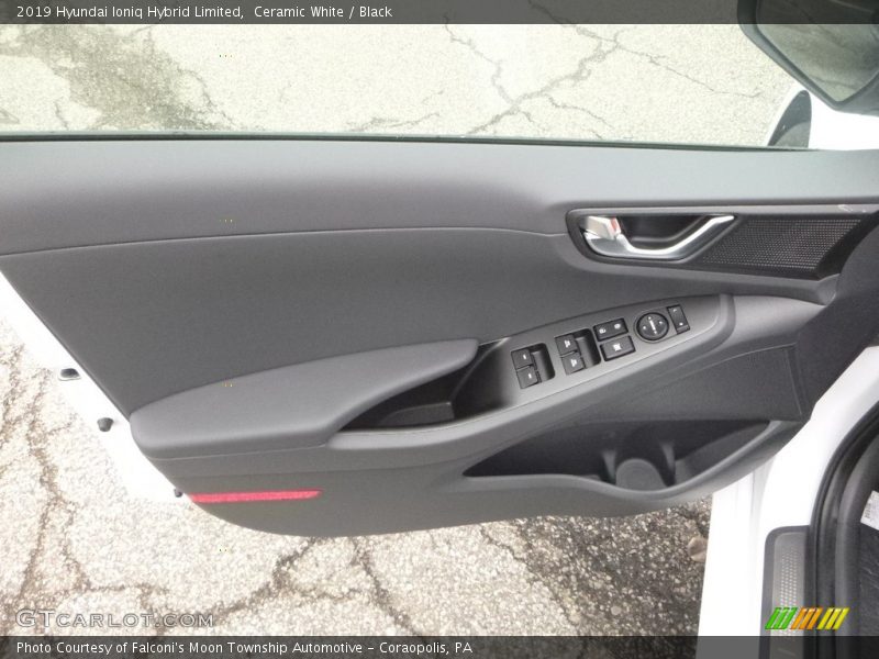 Ceramic White / Black 2019 Hyundai Ioniq Hybrid Limited