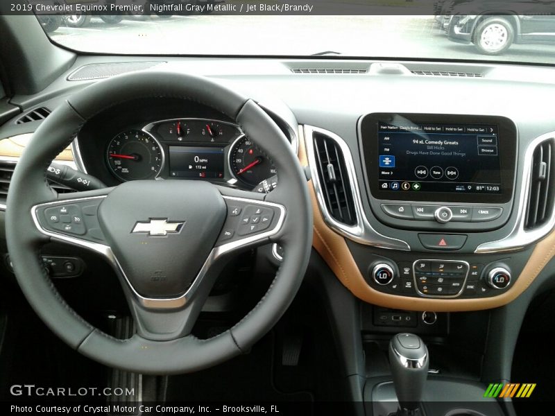Nightfall Gray Metallic / Jet Black/Brandy 2019 Chevrolet Equinox Premier