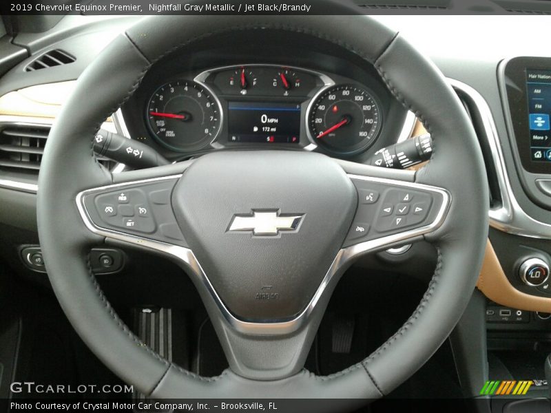 Nightfall Gray Metallic / Jet Black/Brandy 2019 Chevrolet Equinox Premier