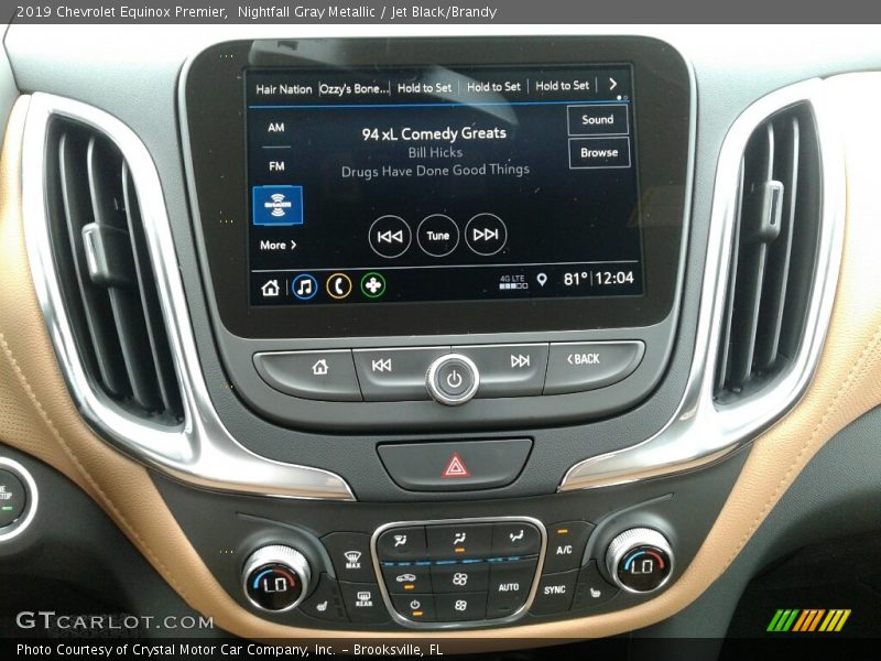 Nightfall Gray Metallic / Jet Black/Brandy 2019 Chevrolet Equinox Premier