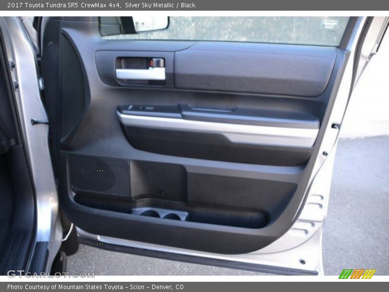 Silver Sky Metallic / Black 2017 Toyota Tundra SR5 CrewMax 4x4