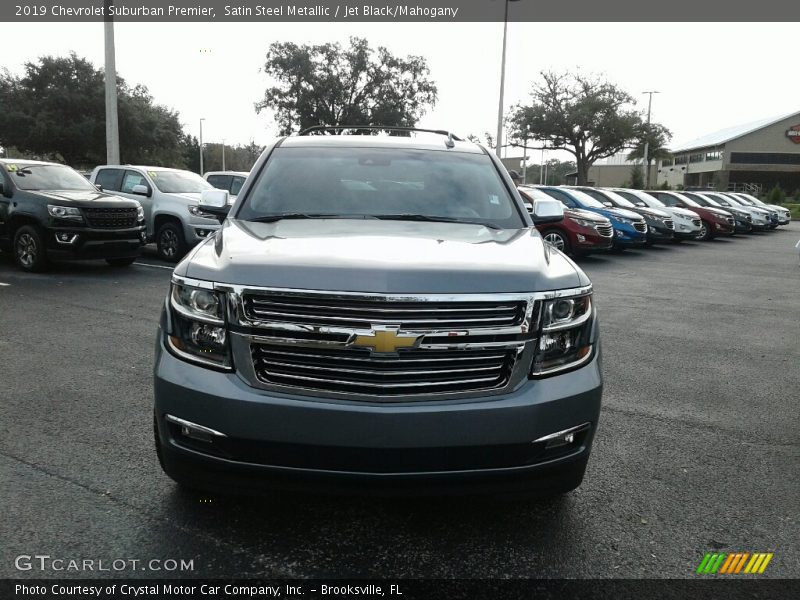 Satin Steel Metallic / Jet Black/Mahogany 2019 Chevrolet Suburban Premier