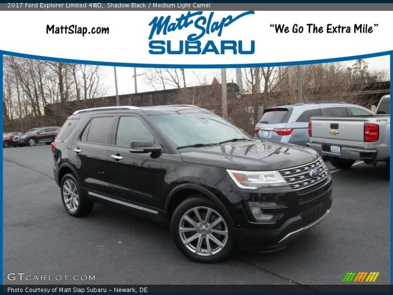 Shadow Black / Medium Light Camel 2017 Ford Explorer Limited 4WD