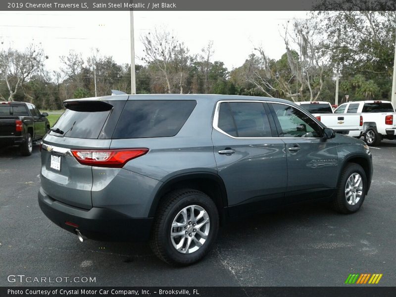 Satin Steel Metallic / Jet Black 2019 Chevrolet Traverse LS