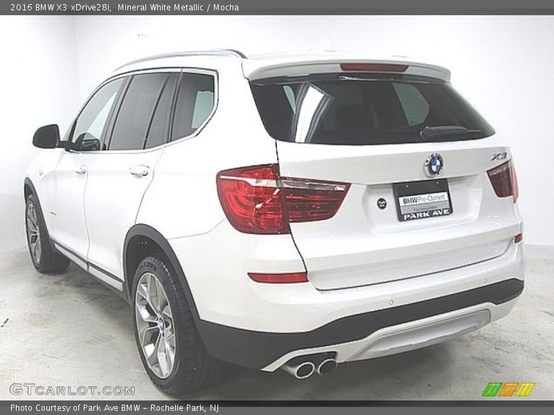 Mineral White Metallic / Mocha 2016 BMW X3 xDrive28i