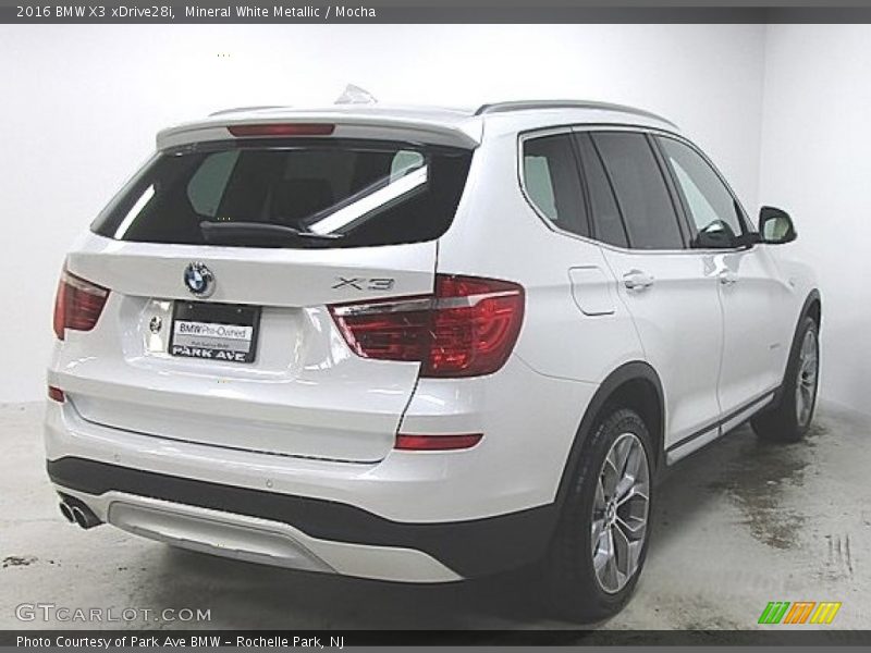 Mineral White Metallic / Mocha 2016 BMW X3 xDrive28i