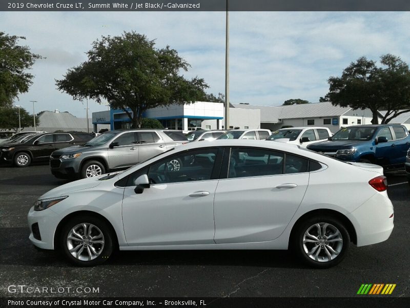 Summit White / Jet Black/­Galvanized 2019 Chevrolet Cruze LT