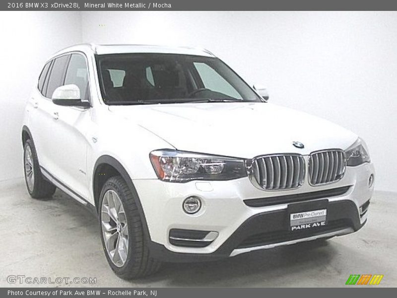 Mineral White Metallic / Mocha 2016 BMW X3 xDrive28i