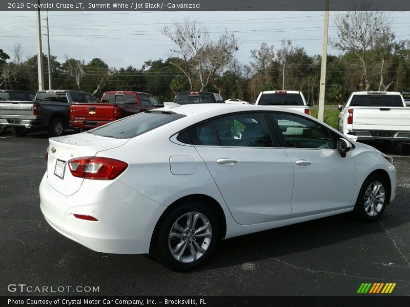 Summit White / Jet Black/­Galvanized 2019 Chevrolet Cruze LT