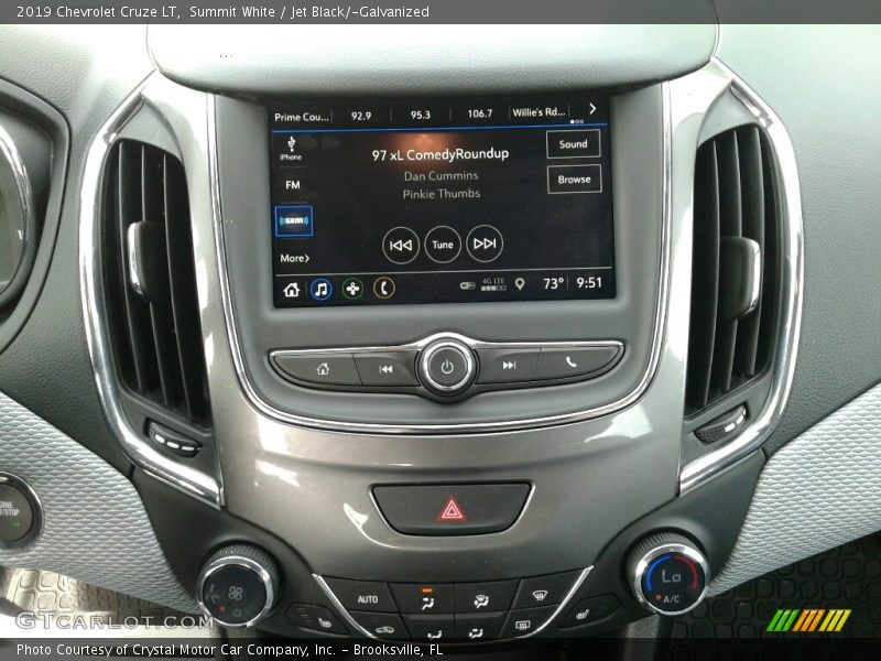 Summit White / Jet Black/­Galvanized 2019 Chevrolet Cruze LT