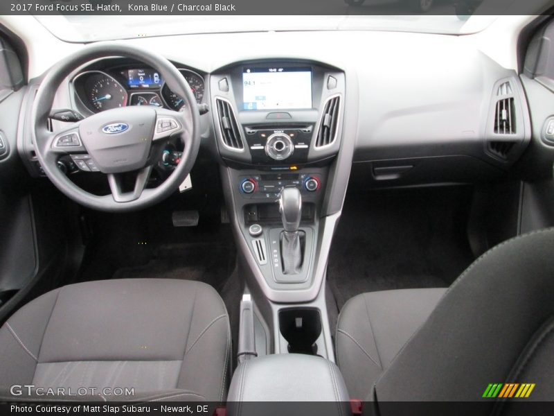 Kona Blue / Charcoal Black 2017 Ford Focus SEL Hatch