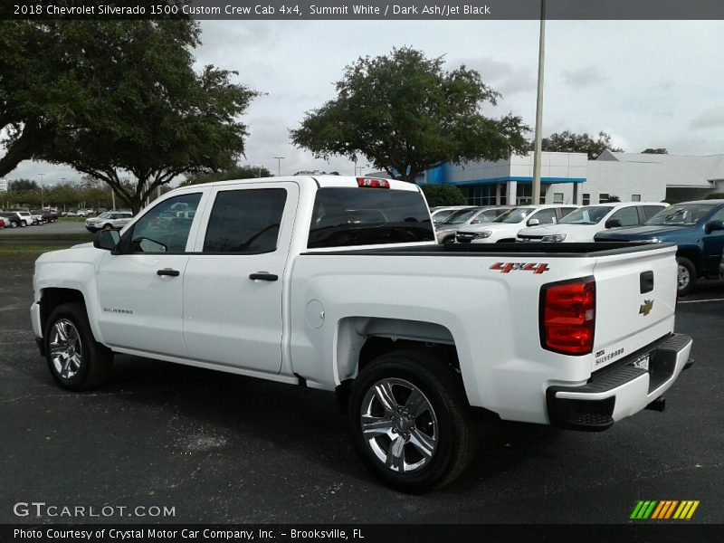 Summit White / Dark Ash/Jet Black 2018 Chevrolet Silverado 1500 Custom Crew Cab 4x4