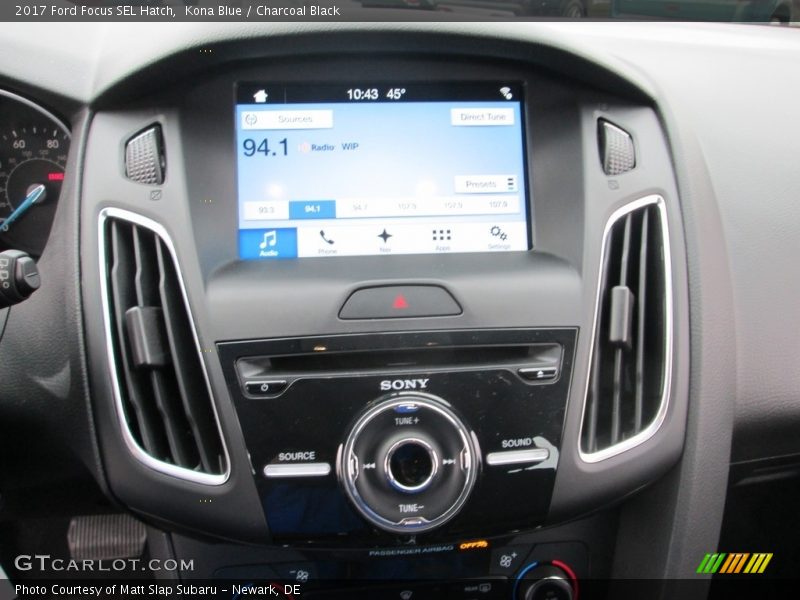Kona Blue / Charcoal Black 2017 Ford Focus SEL Hatch
