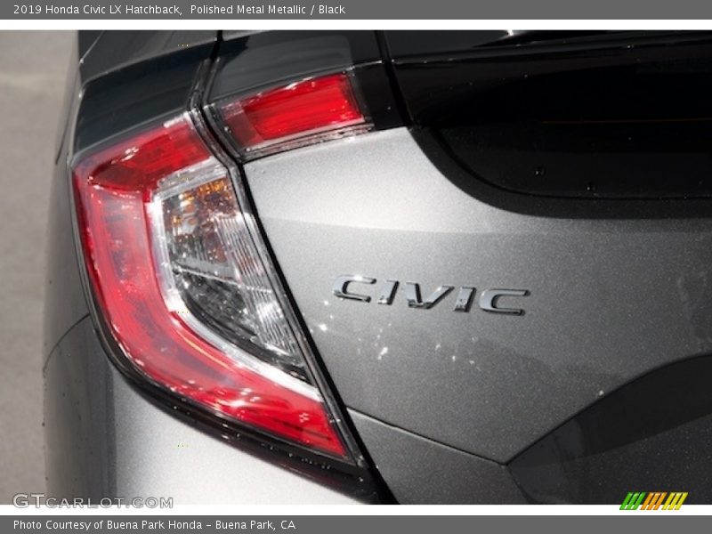 Polished Metal Metallic / Black 2019 Honda Civic LX Hatchback