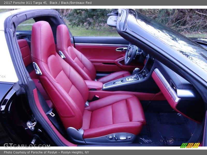 Black / Black/Bordeaux Red 2017 Porsche 911 Targa 4S